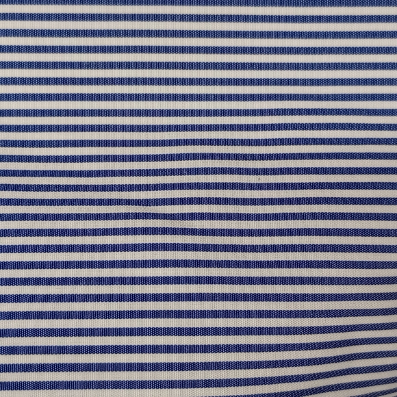 NWOT Tacera PL Blue and White Striped Dress w/ Faux Pearl Beading & Bell Sleeves - Picture 6 of 13